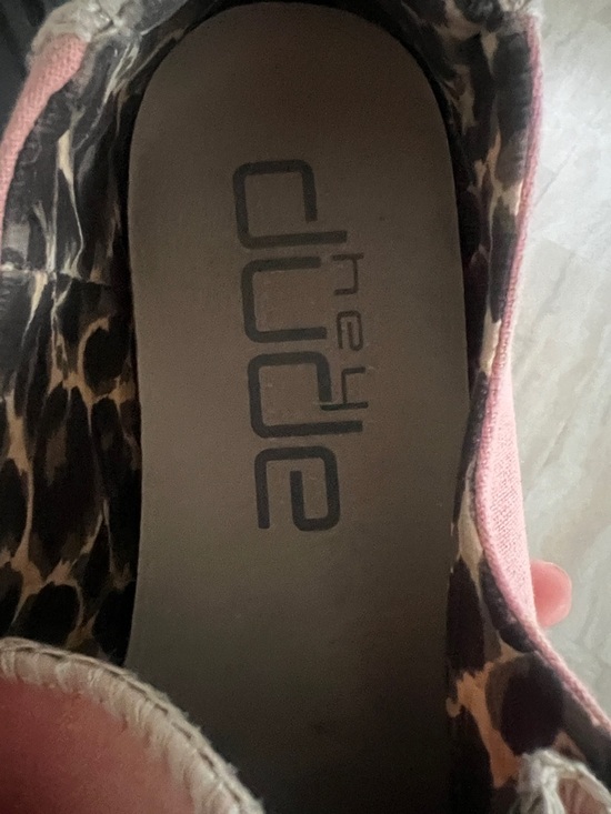 Hey Dude Coral Pink Canvas Loafers - Picture 5 of 6